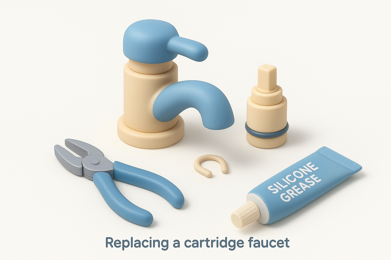Replacing a cartridge faucet