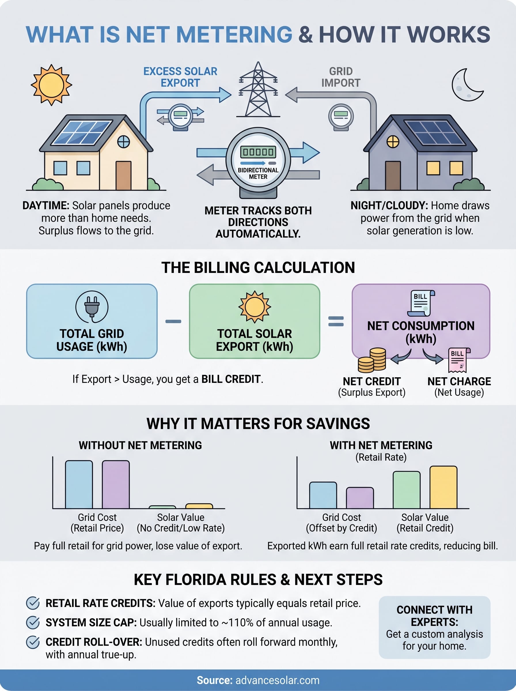 what is net metering infographic