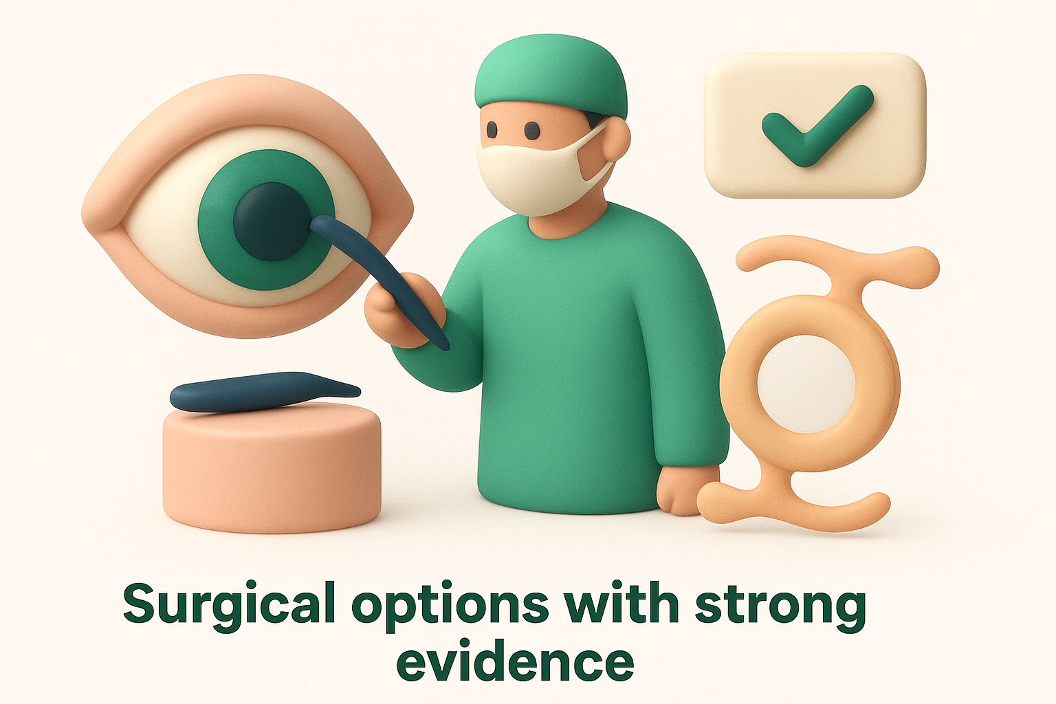 Surgical options with strong evidence