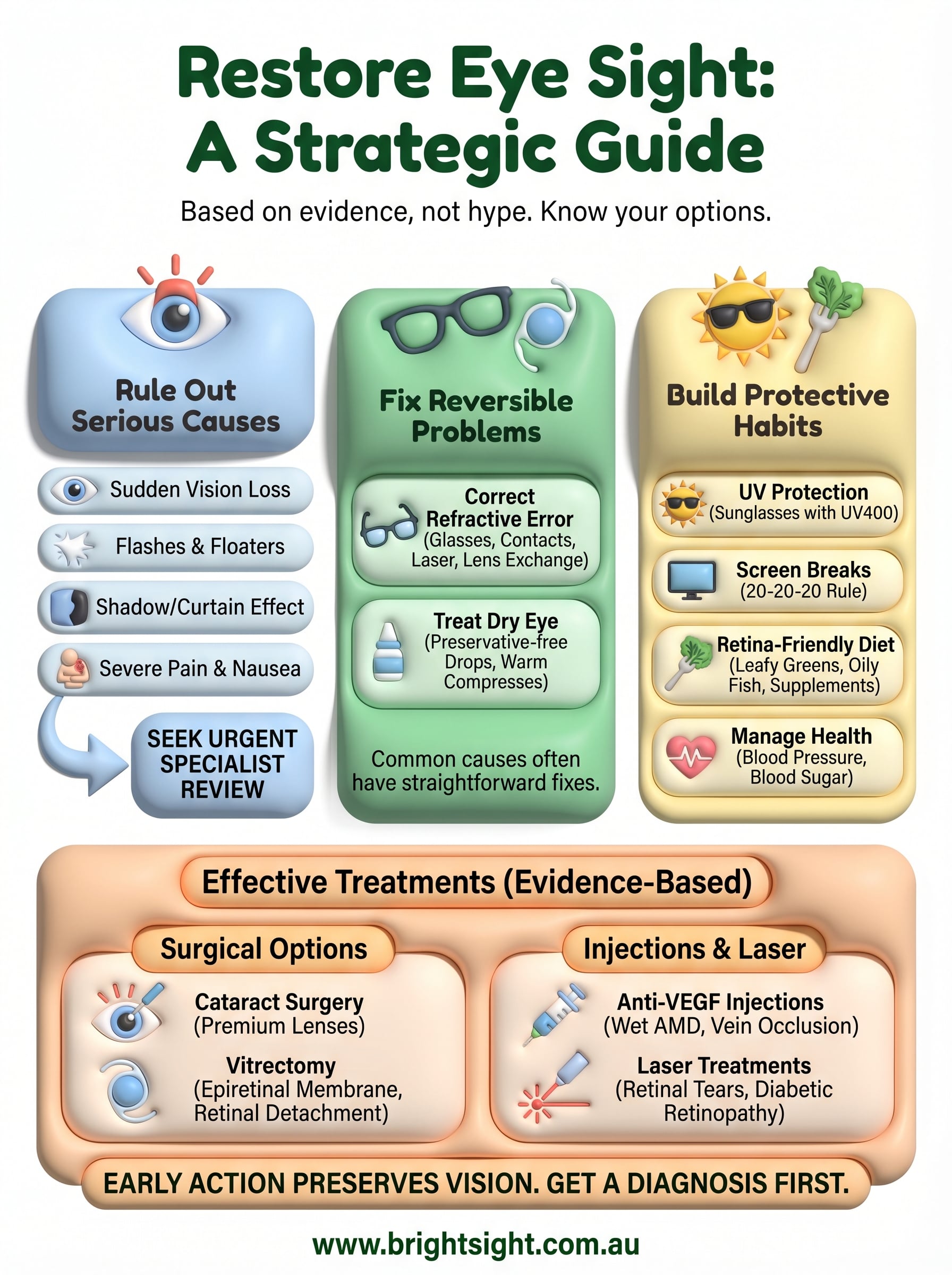 restore eye sight infographic