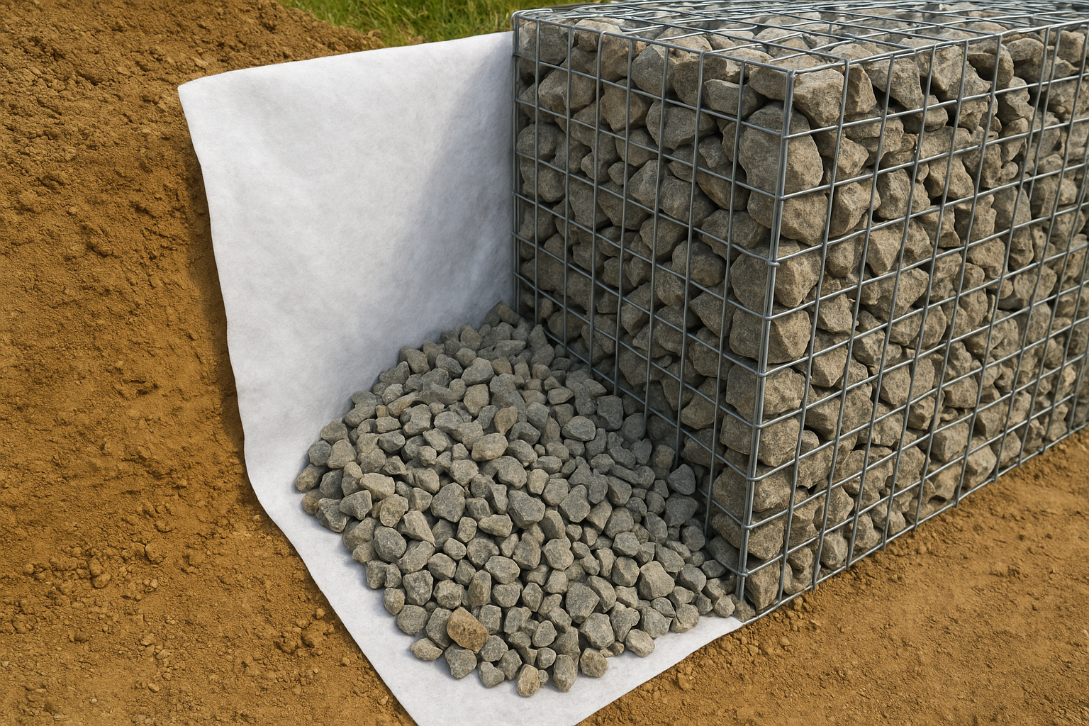 Select and layer your drainage materials