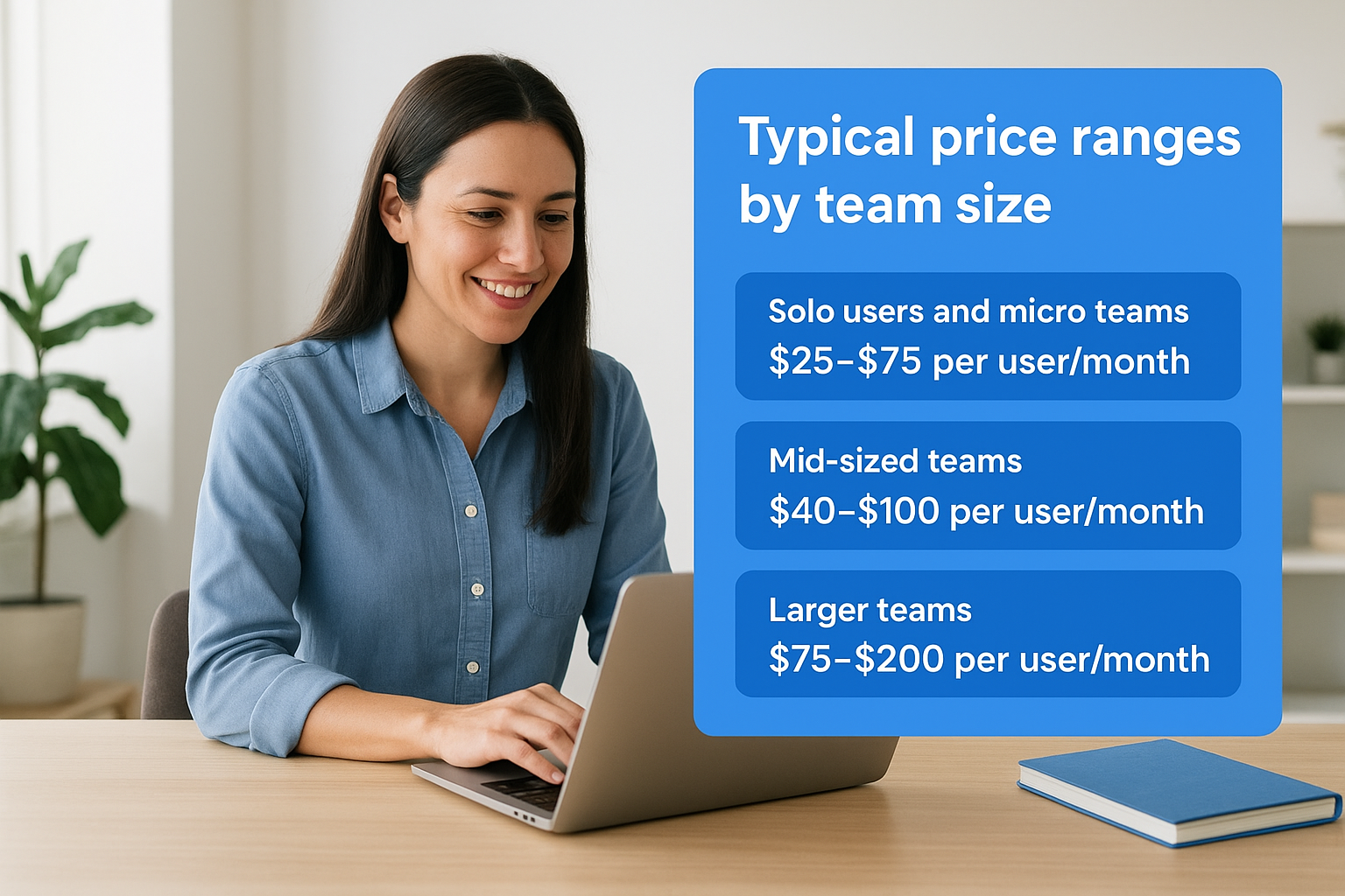 Typical price ranges by team size