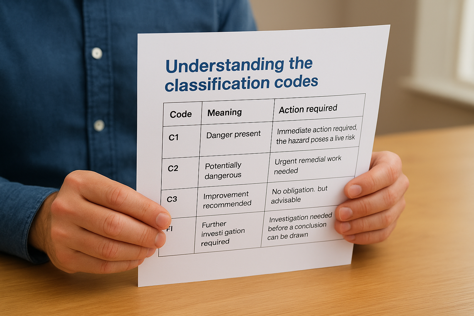 Understanding the classification codes