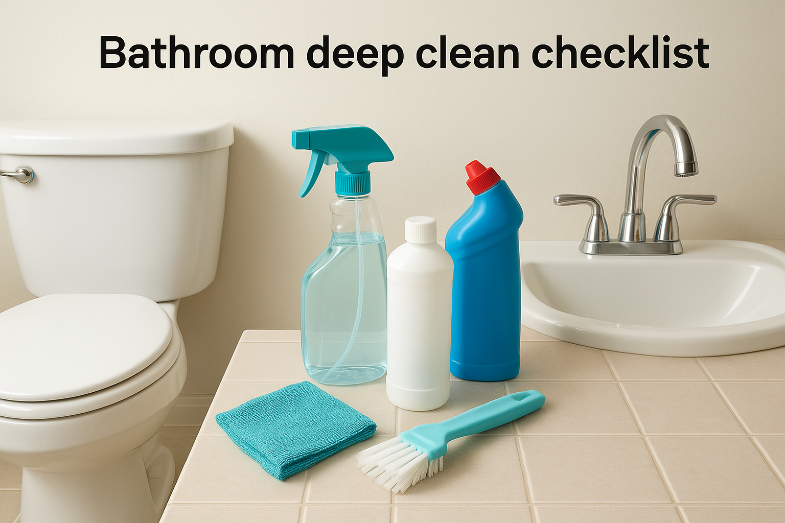 4. Bathroom deep clean checklist