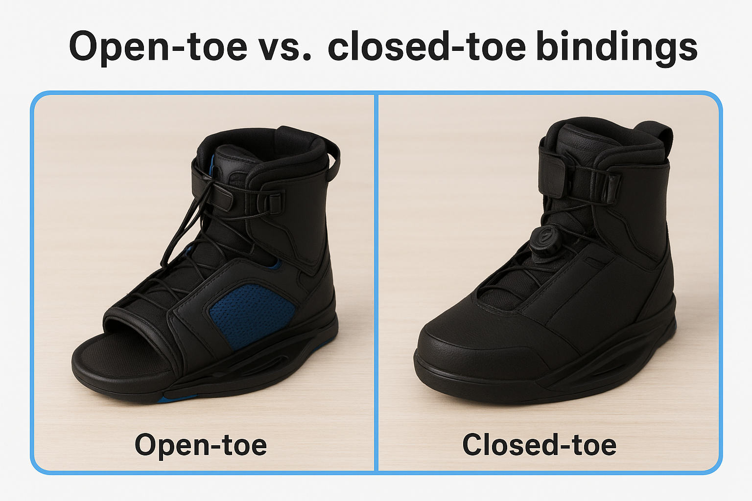Open-toe vs. closed-toe bindings