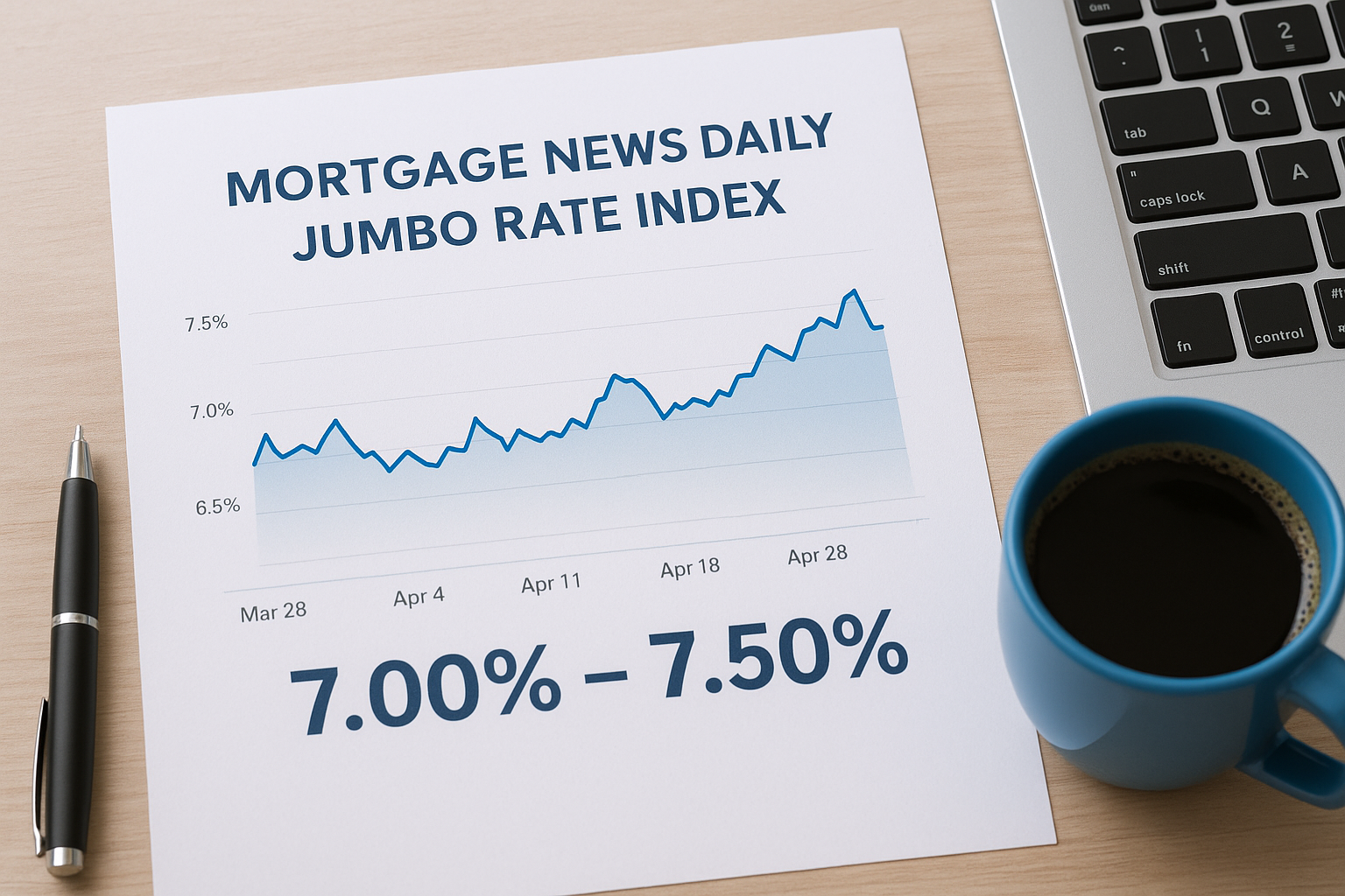 9. Mortgage News Daily jumbo rate index