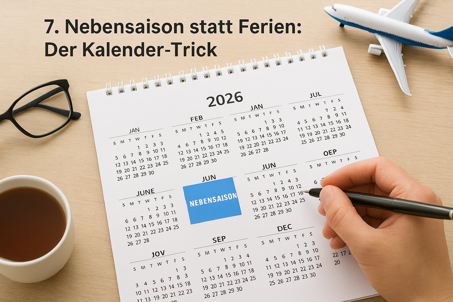 7. Nebensaison statt Ferien: Der Kalender-Trick