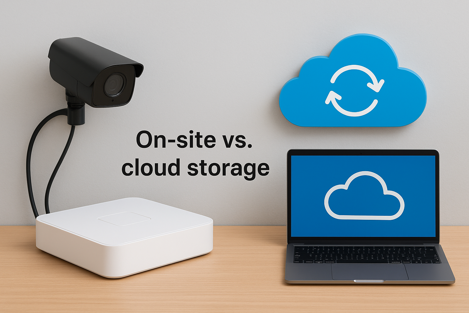 On-site vs. cloud storage