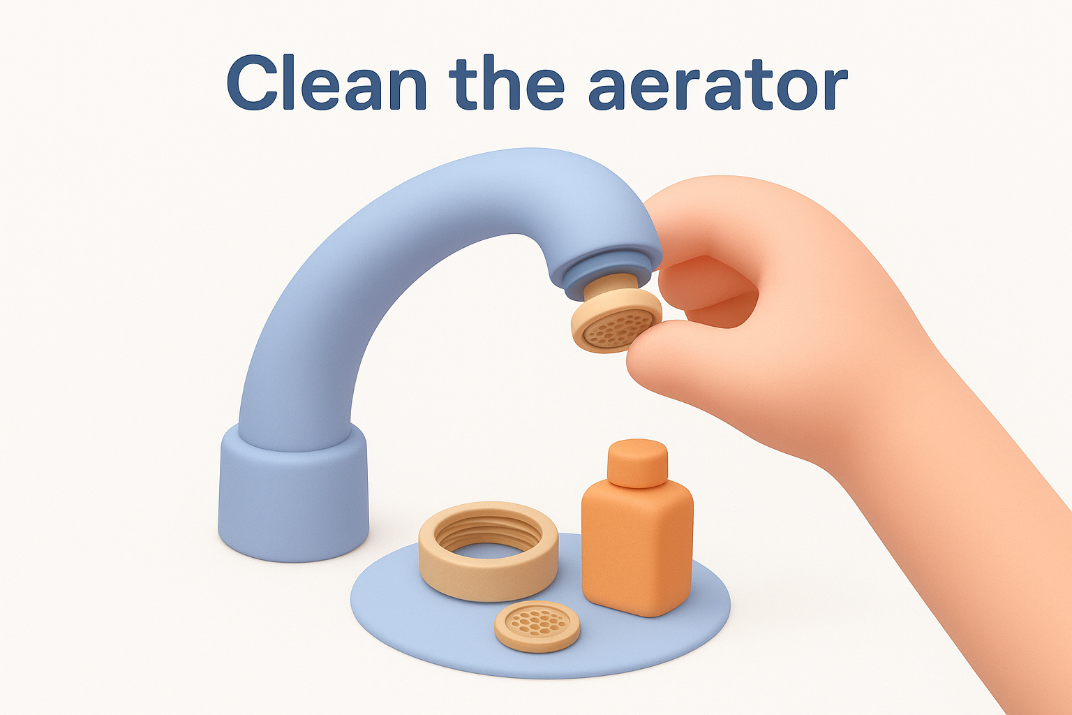 Clean the aerator