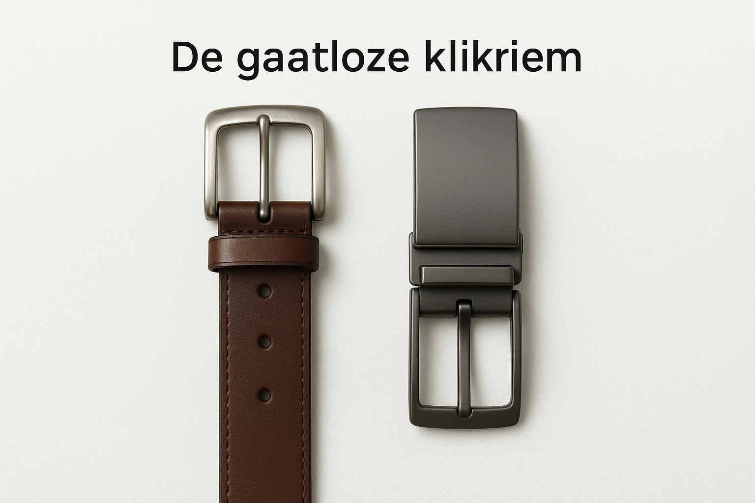 De gaatloze klikriem