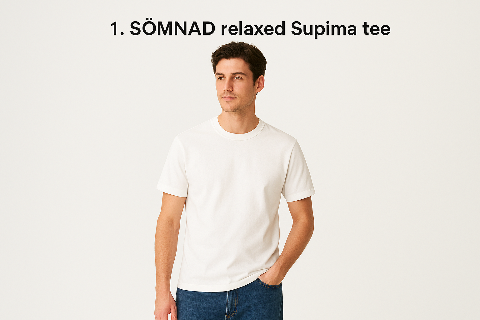 1. SÖMNAD relaxed Supima tee