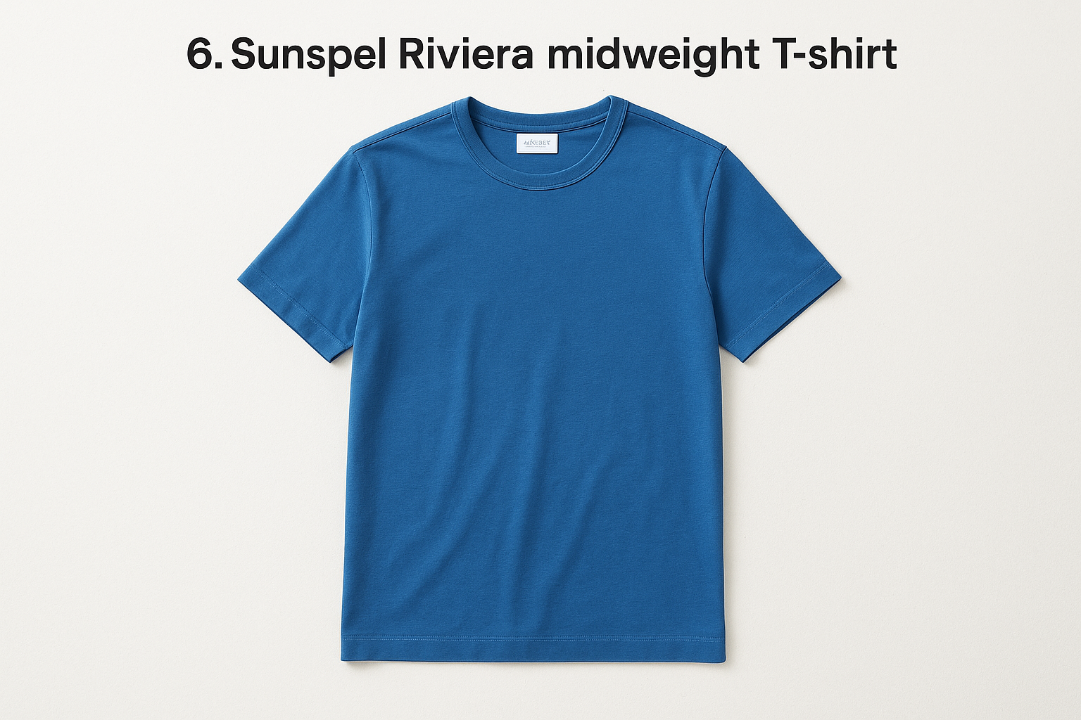 6. Sunspel Riviera midweight T-shirt