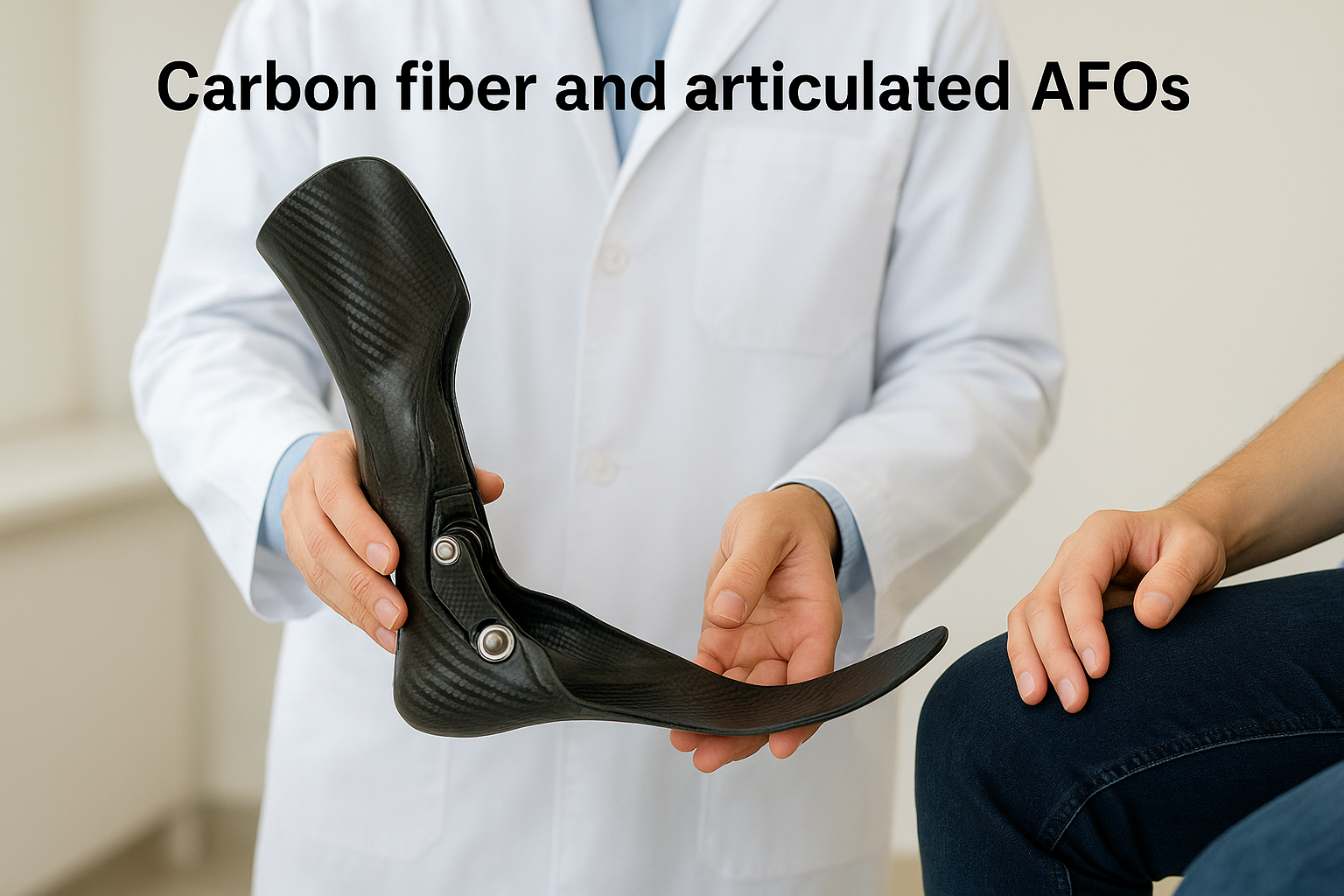 Carbon fiber and articulated AFOs