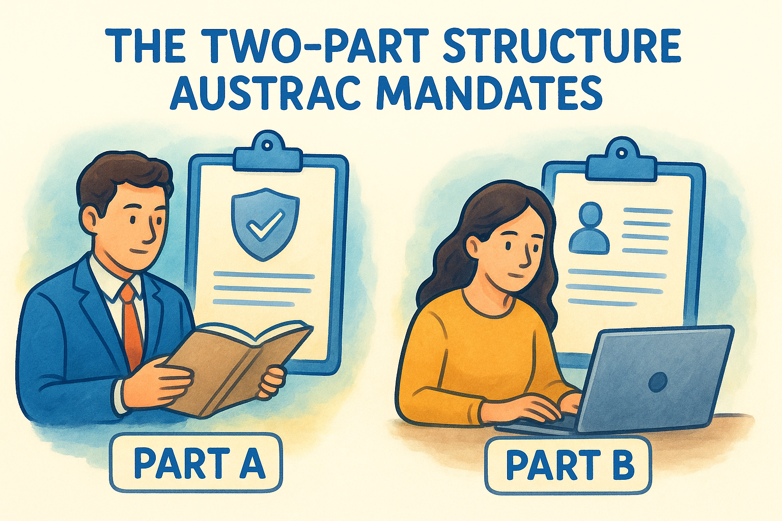 The two-part structure AUSTRAC mandates