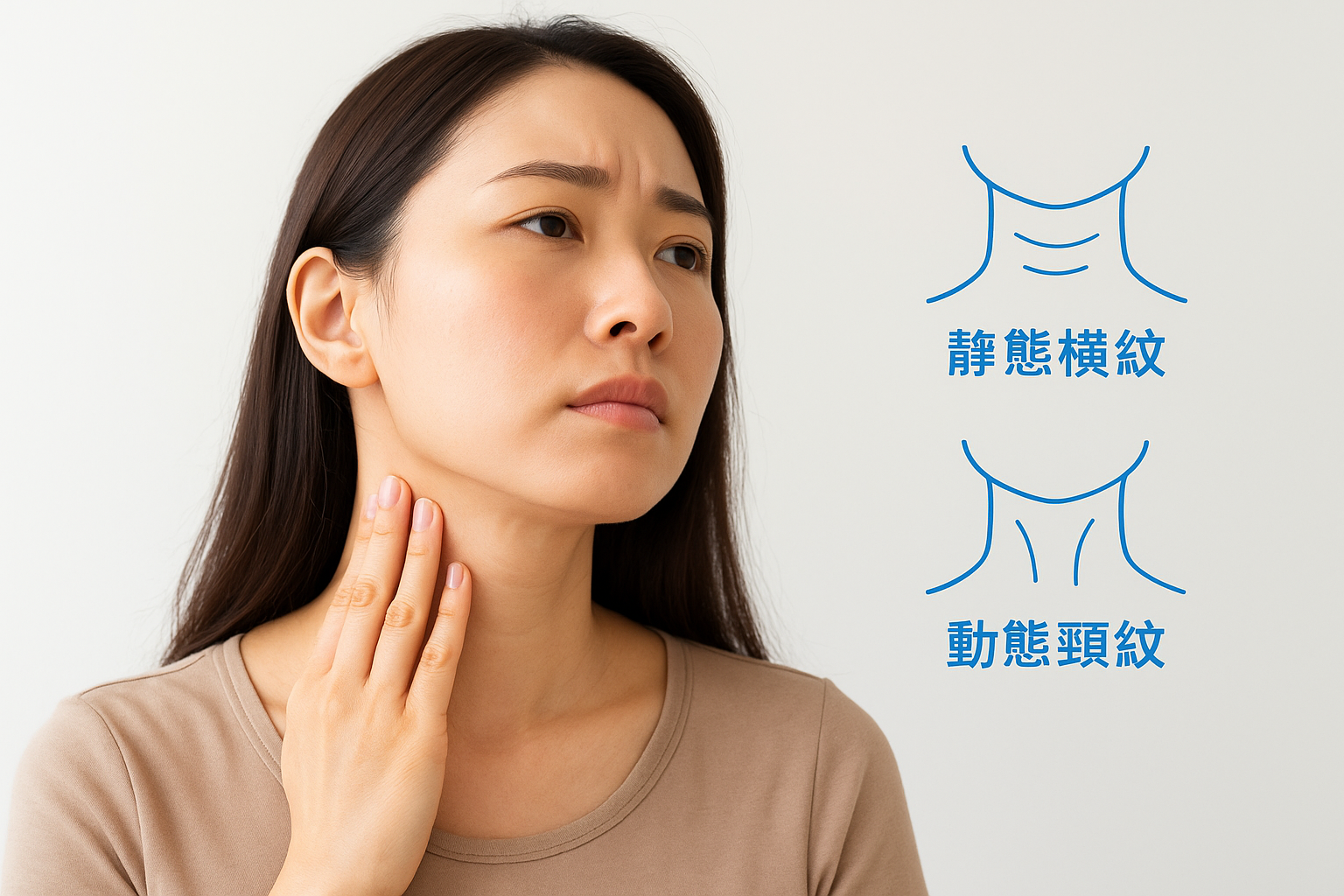 你先要分清的頸紋類型與成因