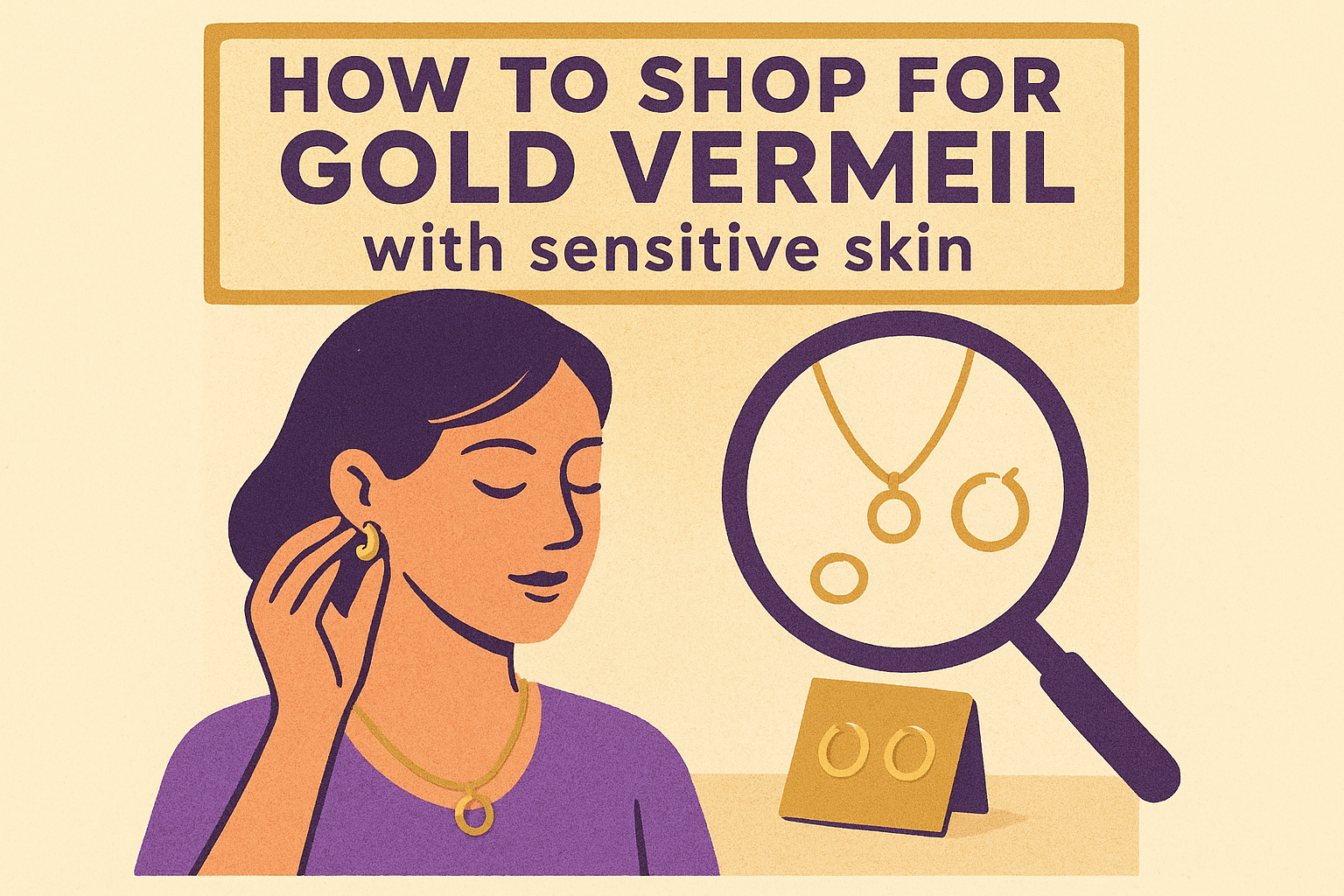 How to shop for gold vermeil with sensitive skin