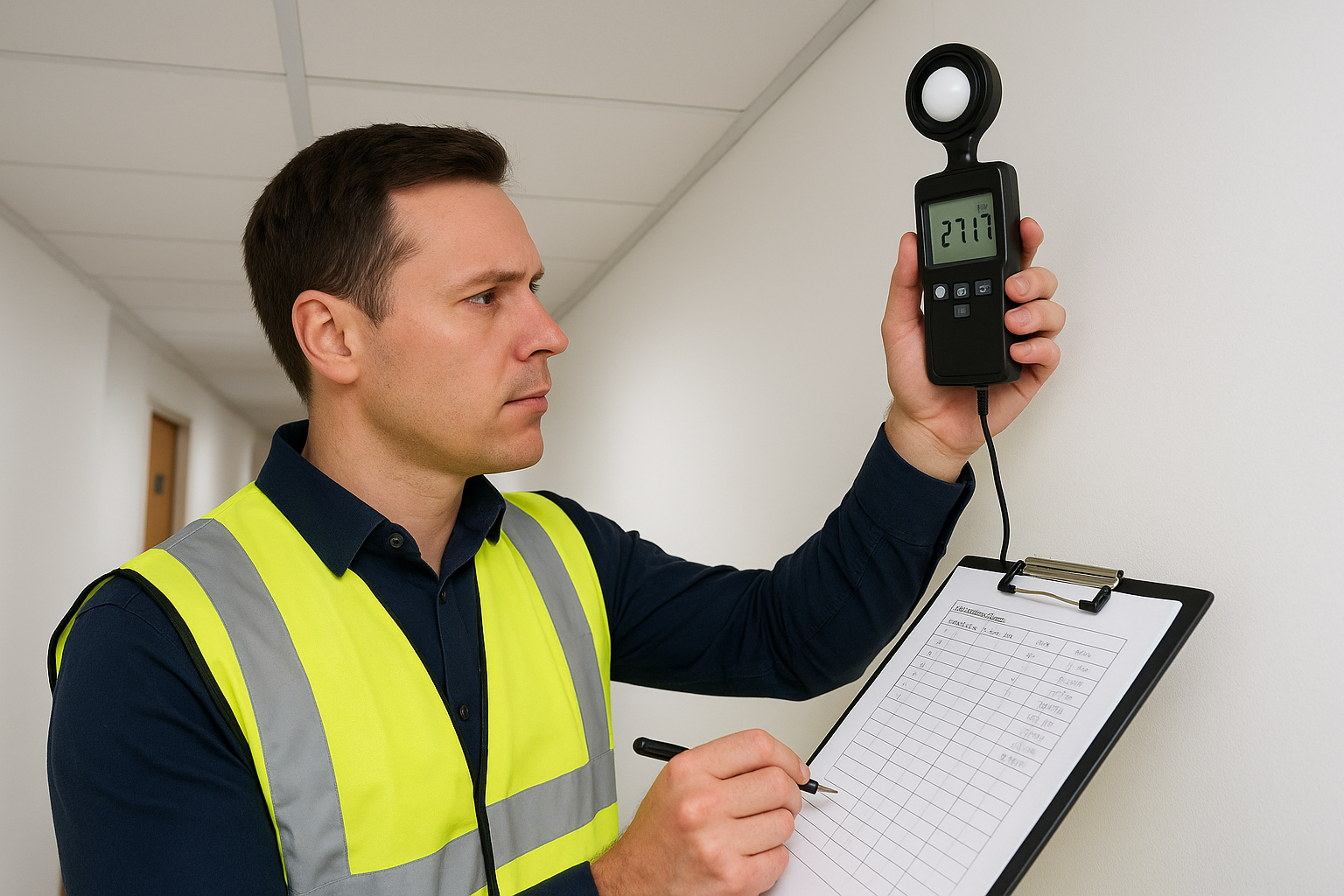 Using a calibrated lux meter correctly