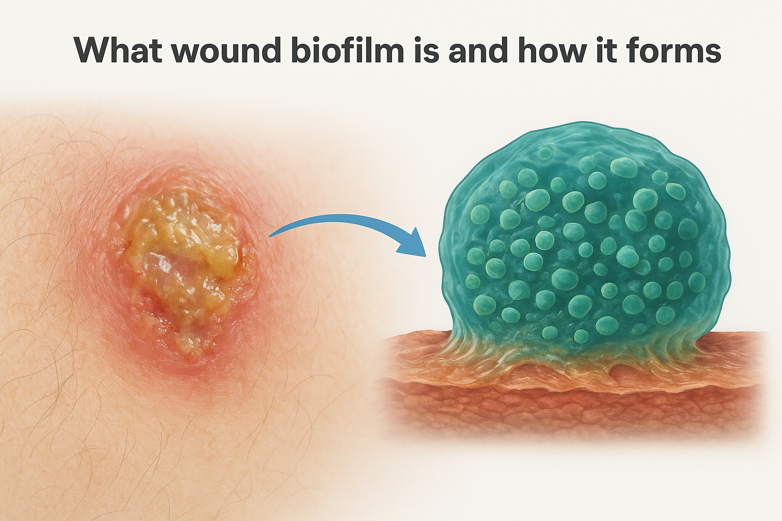 What wound biofilm is and how it forms