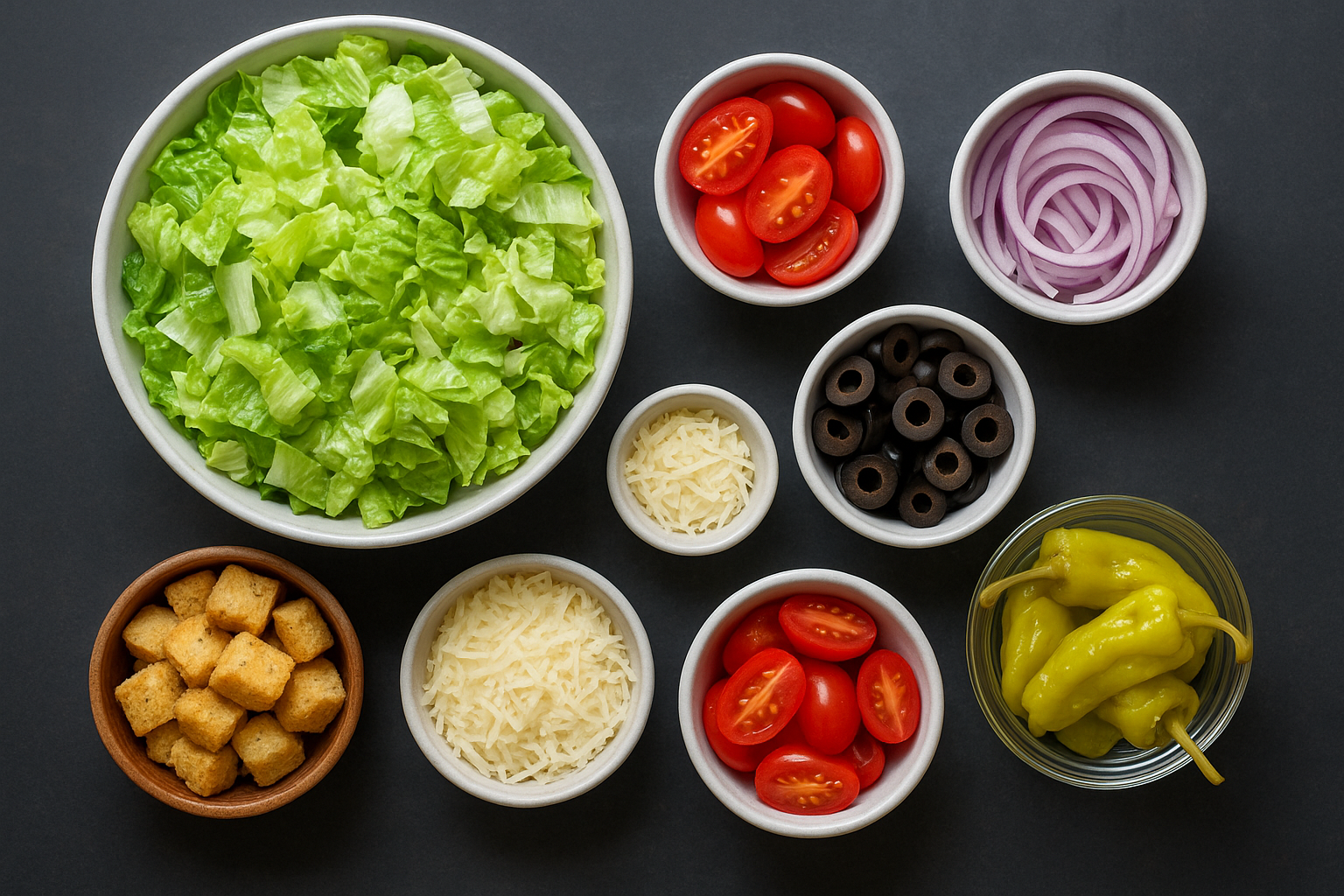 The salad ingredients you need