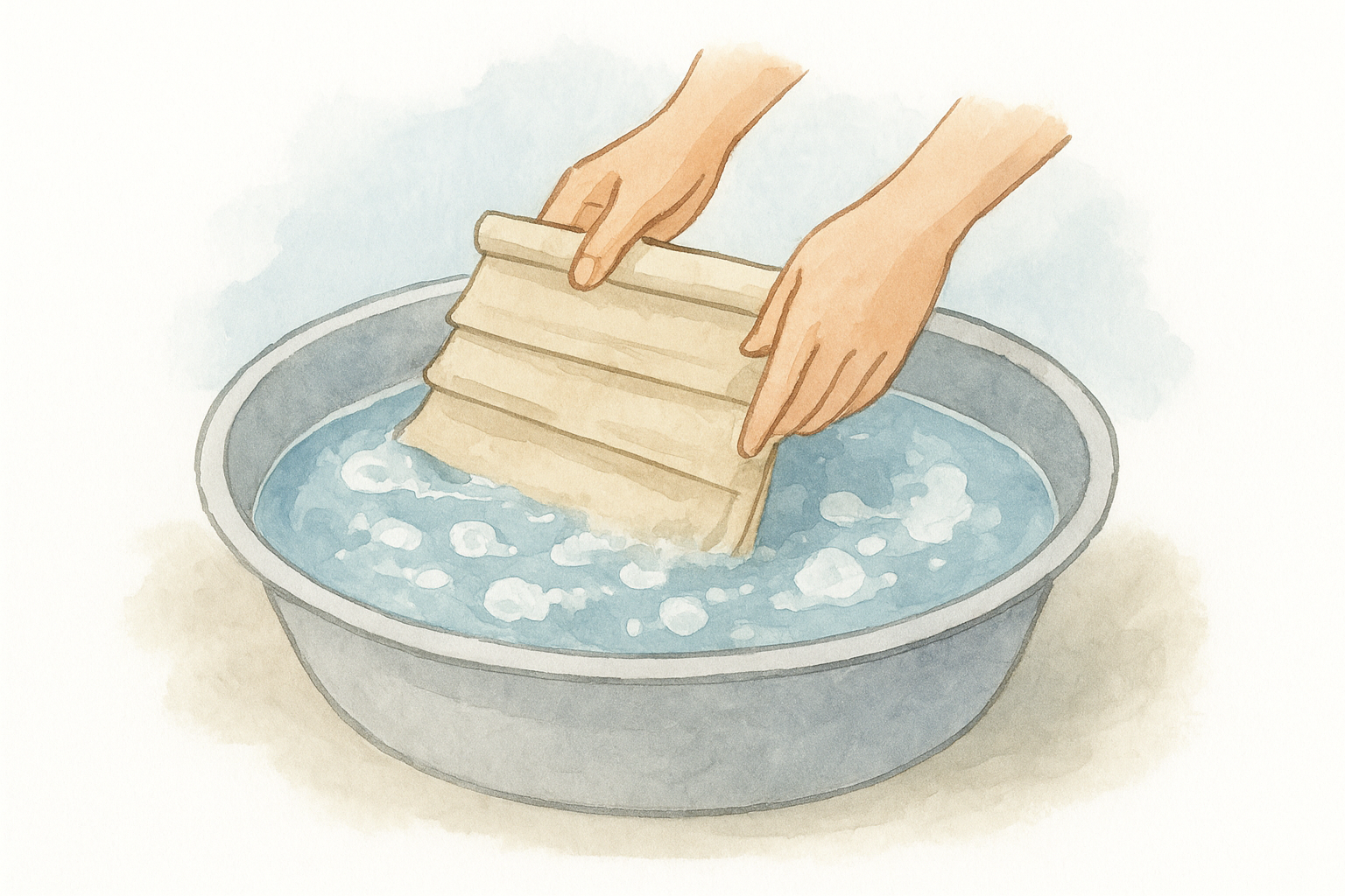 Take them down and soak safely