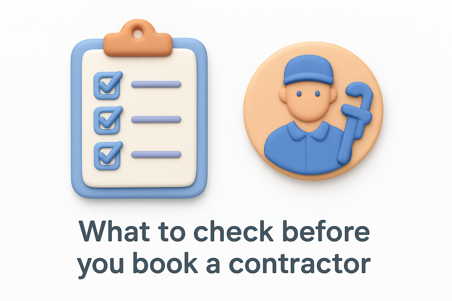 What to check before you book a contractor