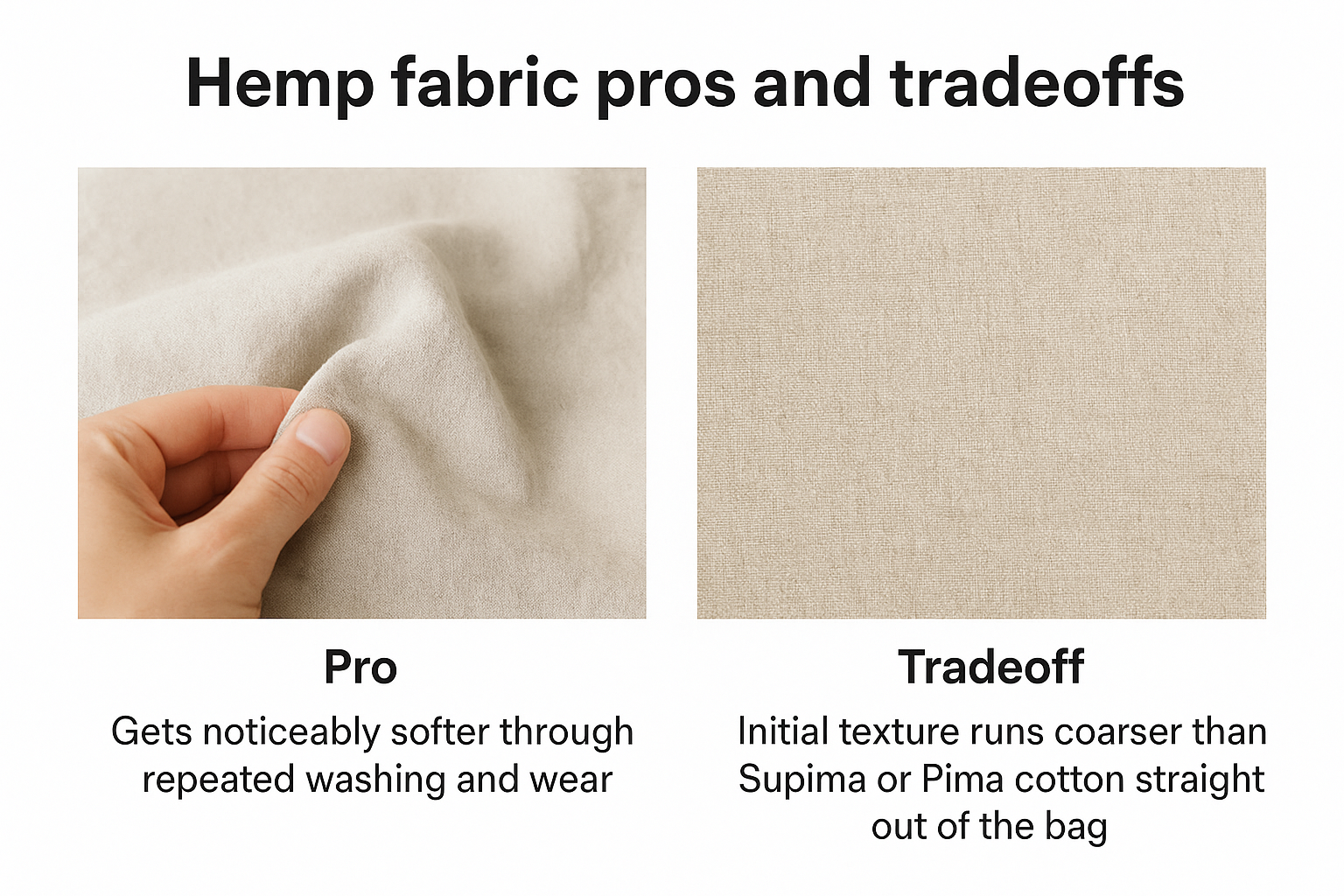 Hemp fabric pros and tradeoffs