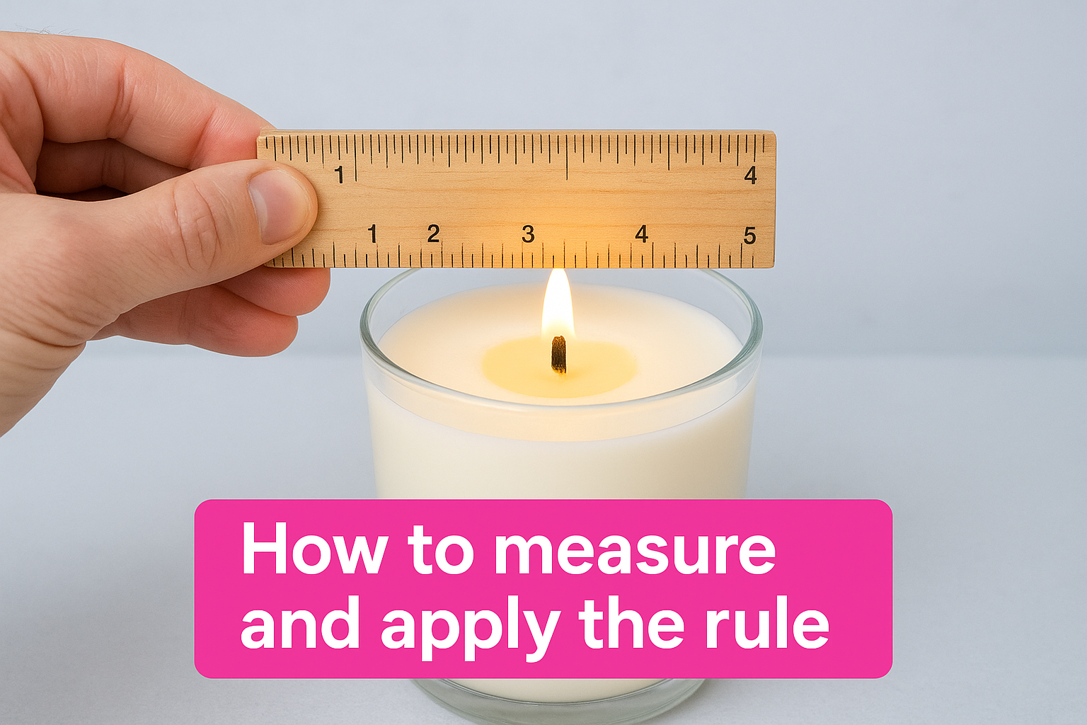 How to measure and apply the rule