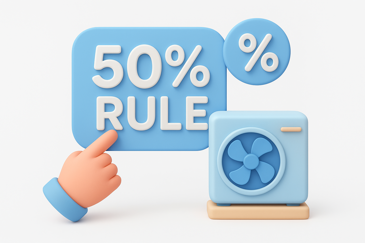 Use the 50% rule as your baseline