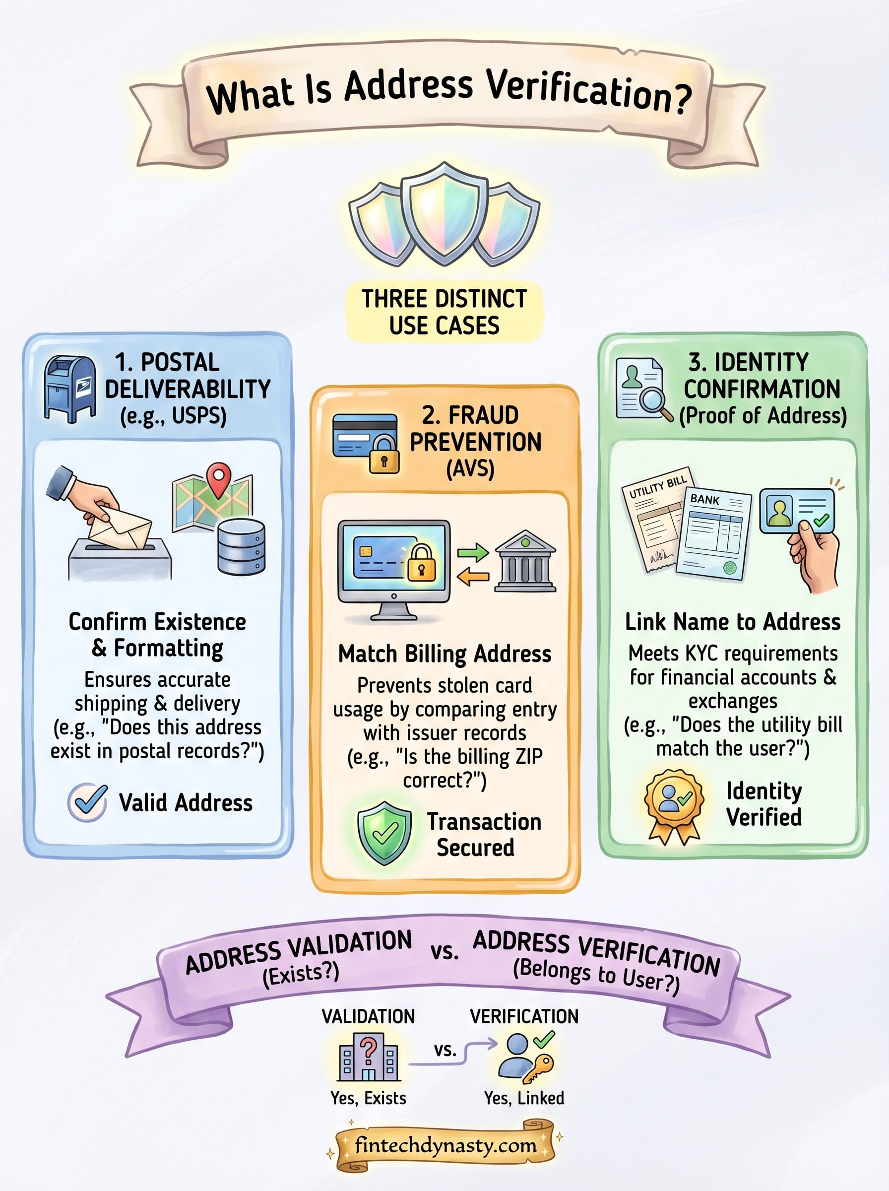 what is address verification infographic
