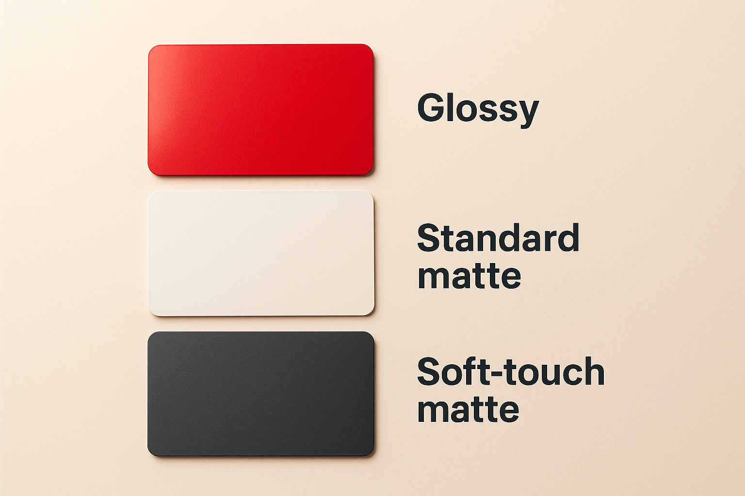 How matte differs from other finishes