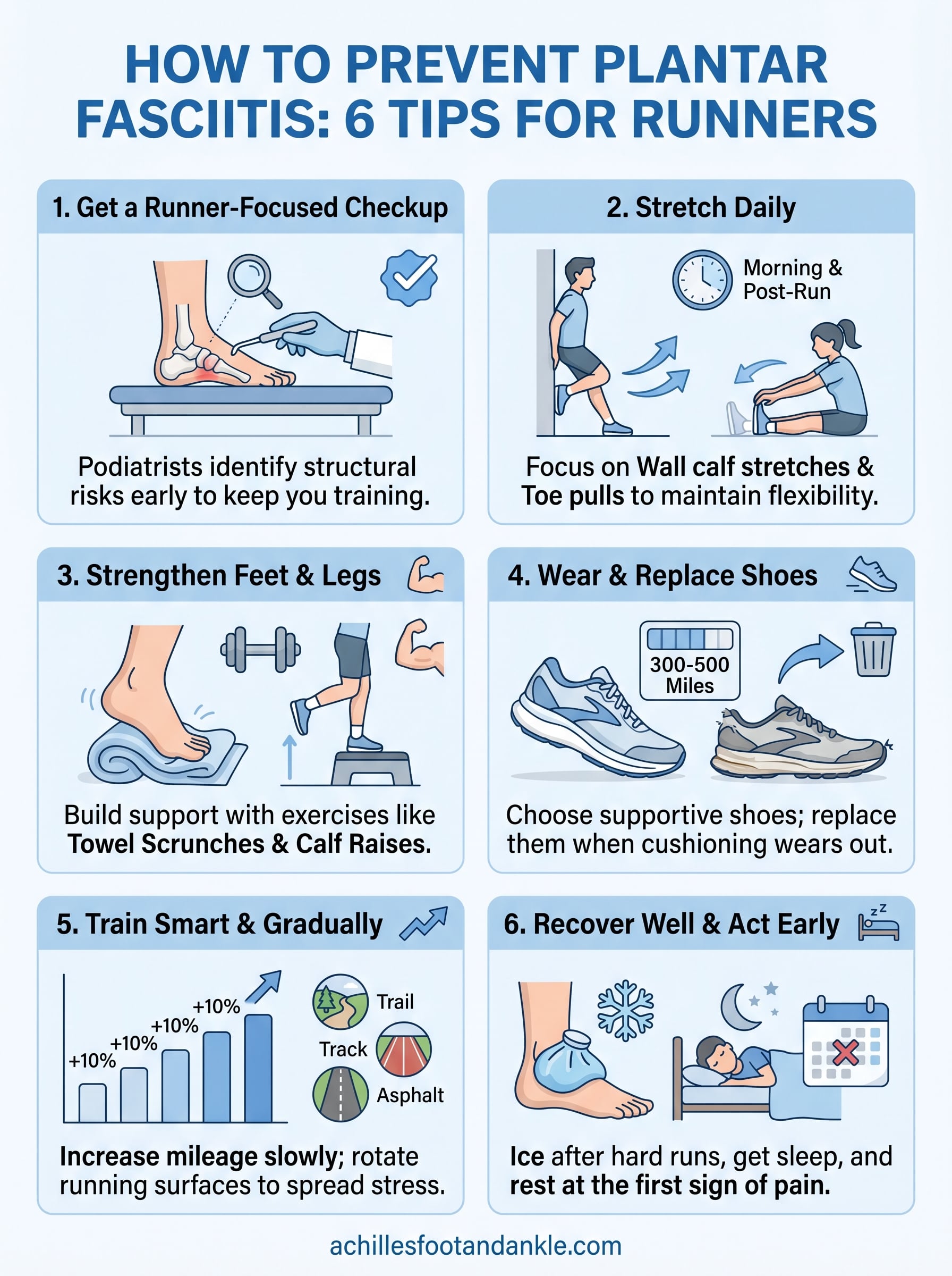 how to prevent plantar fasciitis infographic