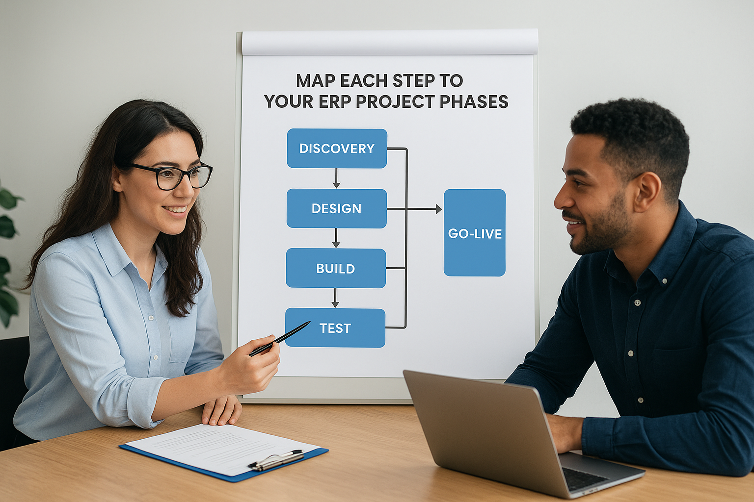 Map each step to your ERP project phases