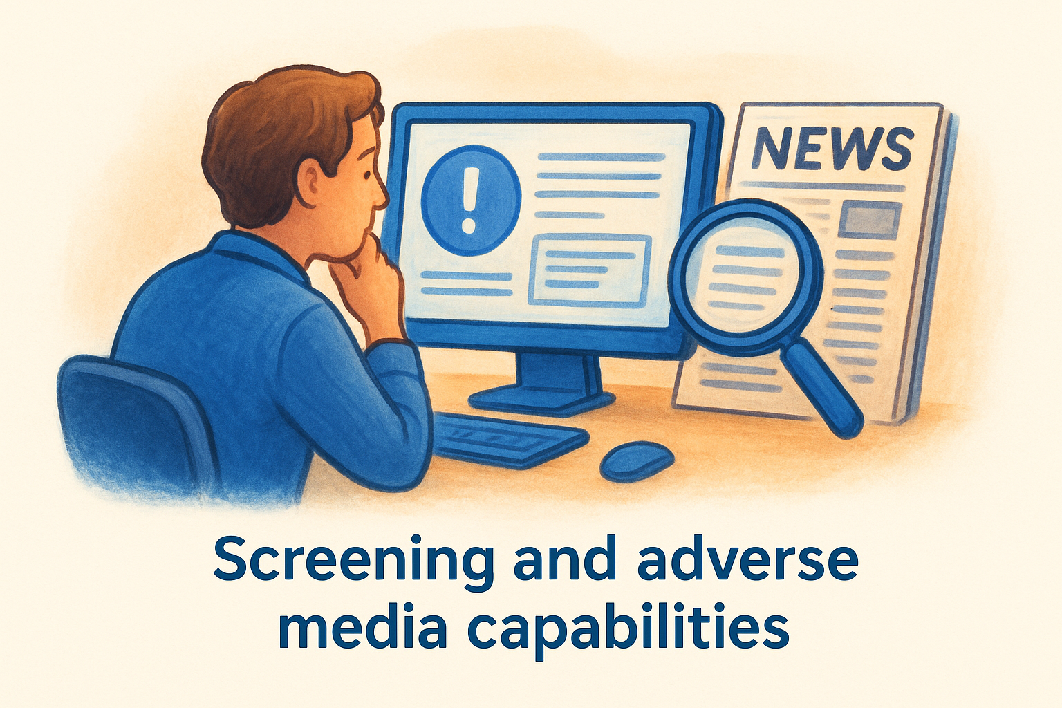 Screening and adverse media capabilities