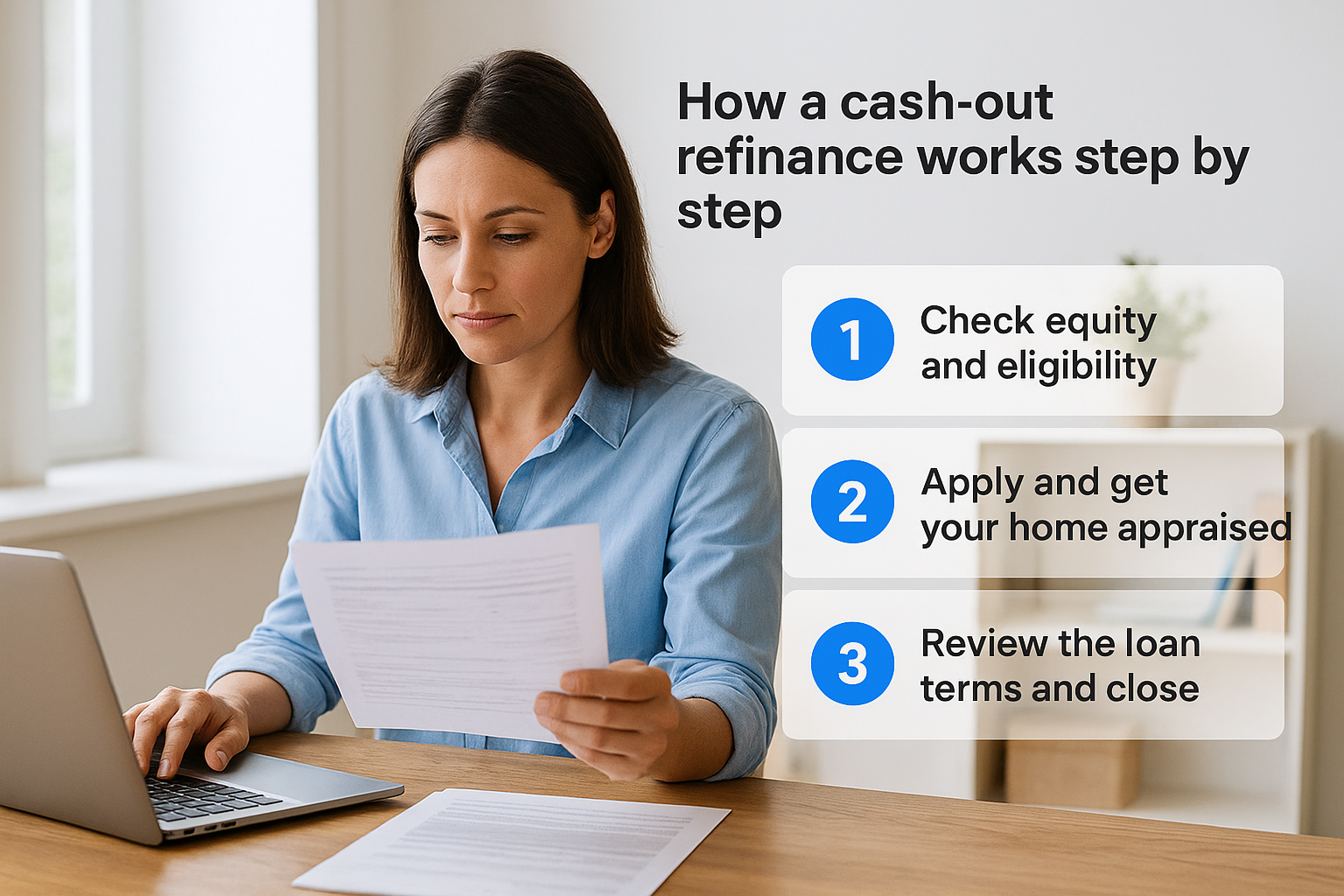 How a cash-out refinance works step by step