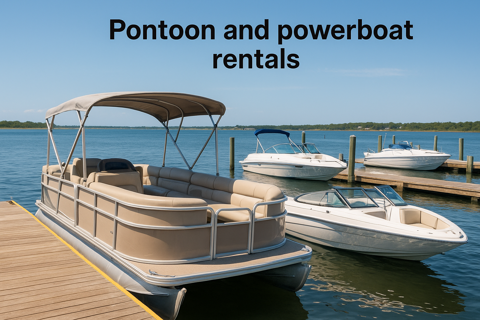 Pontoon and powerboat rentals