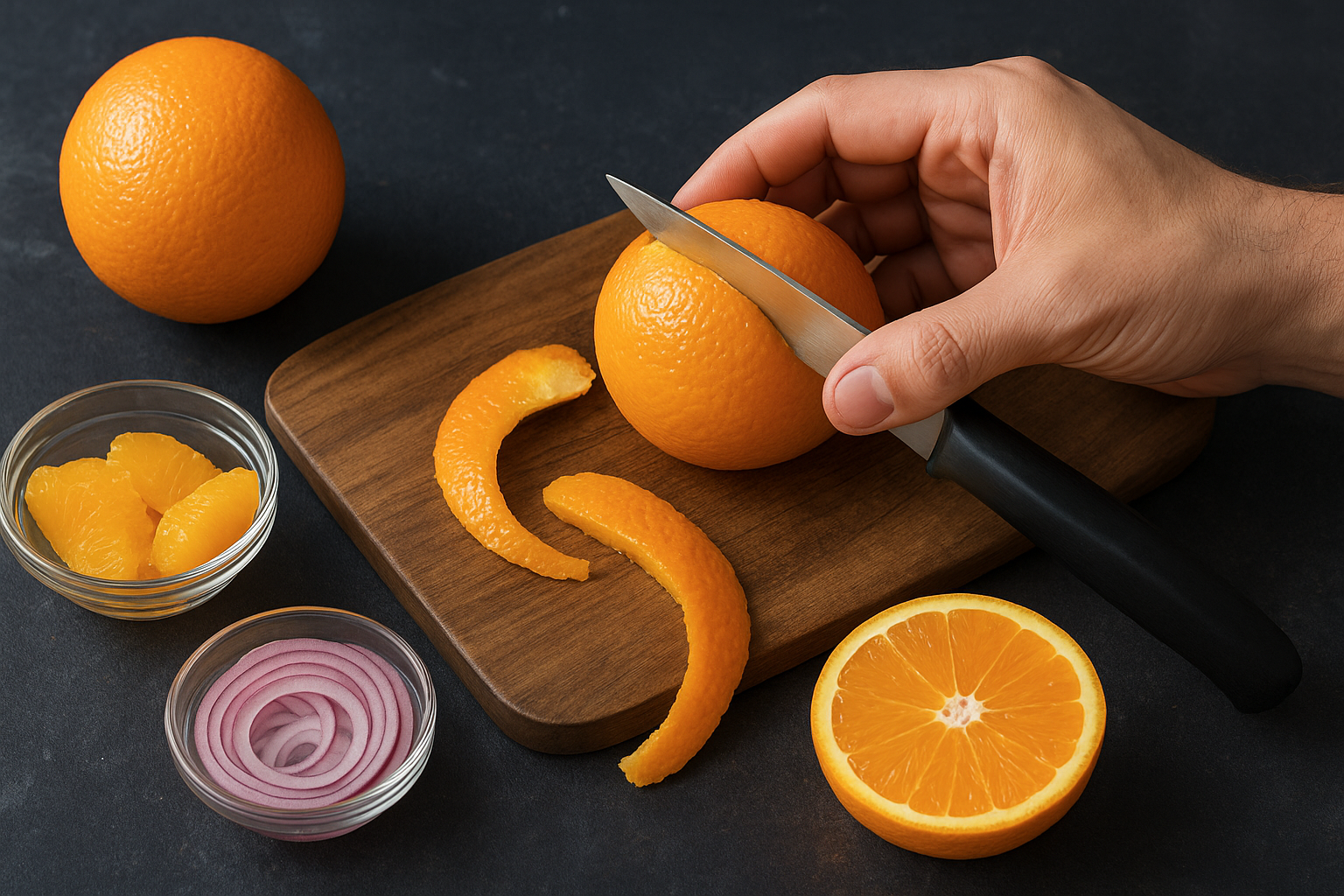 How to supreme the oranges
