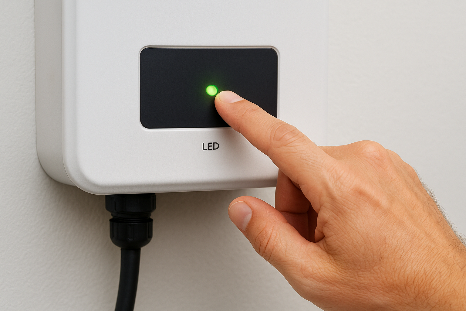 Reading the LED indicator