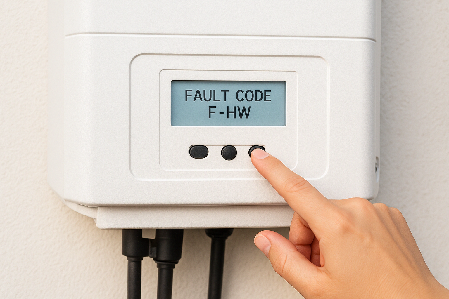 Reading the fault code on your display