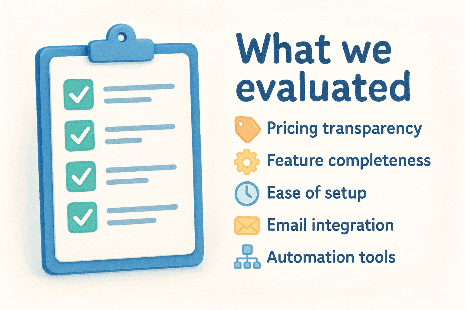 What we evaluated
