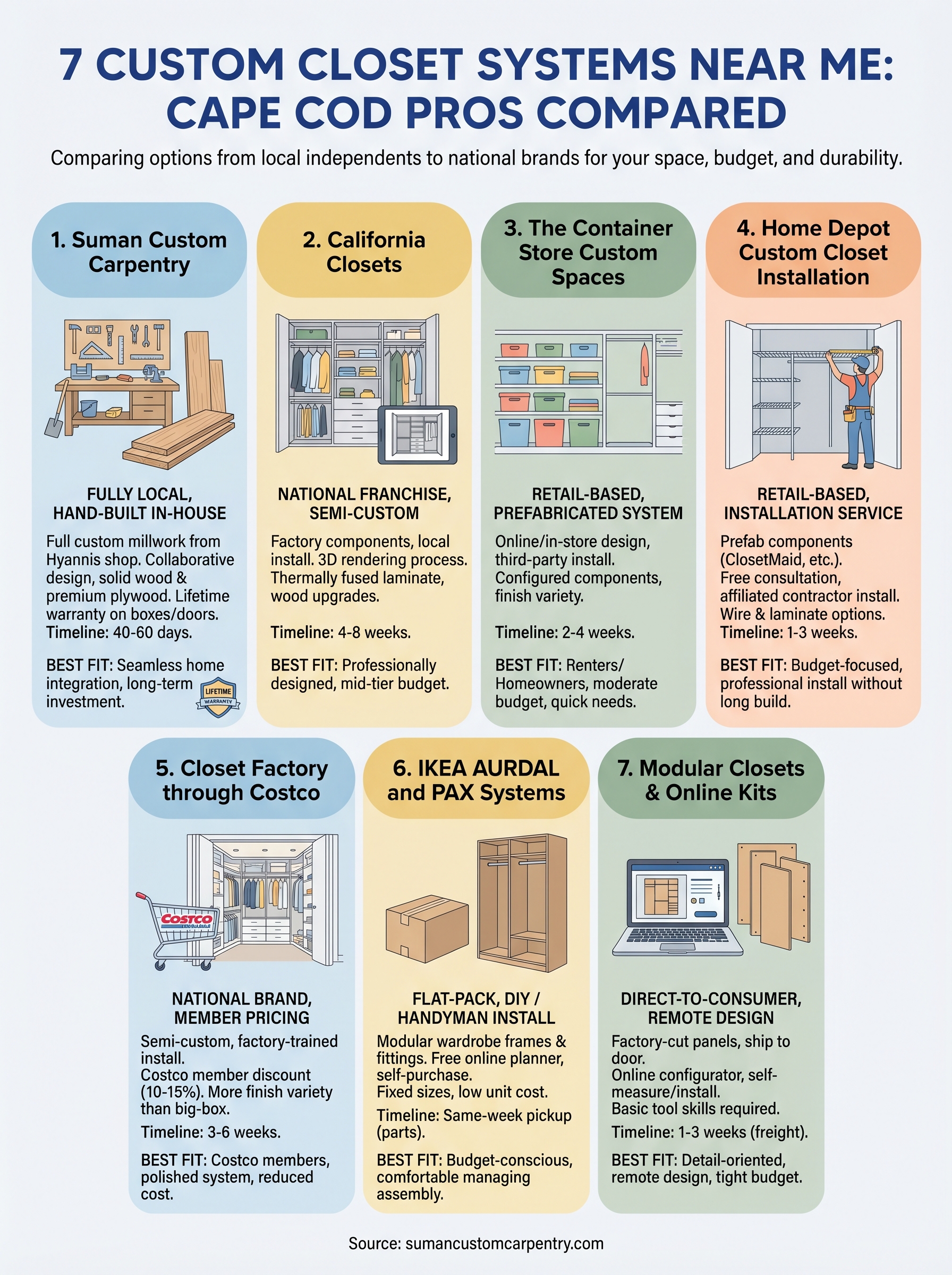 custom closet systems near me infographic