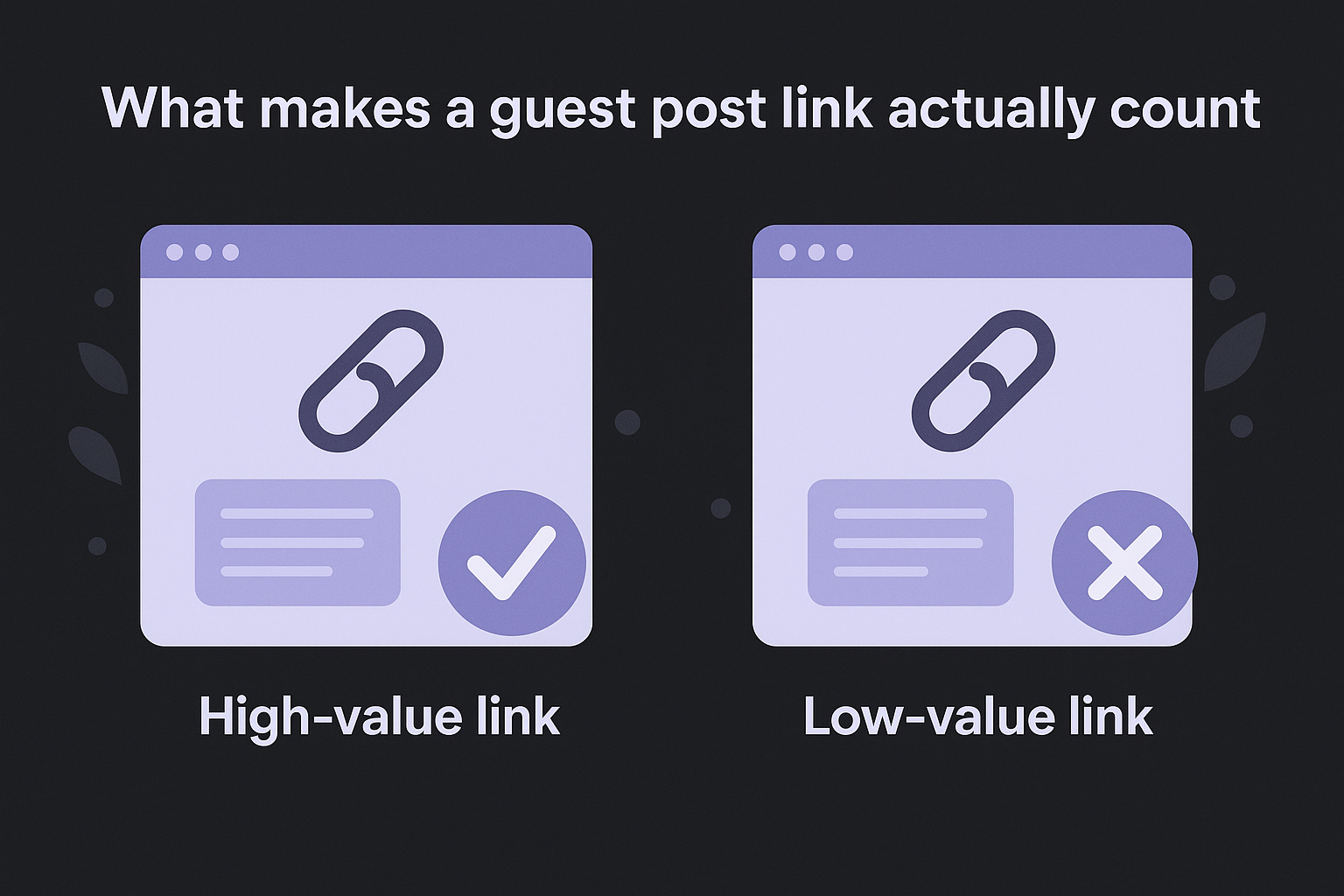 What makes a guest post link actually count