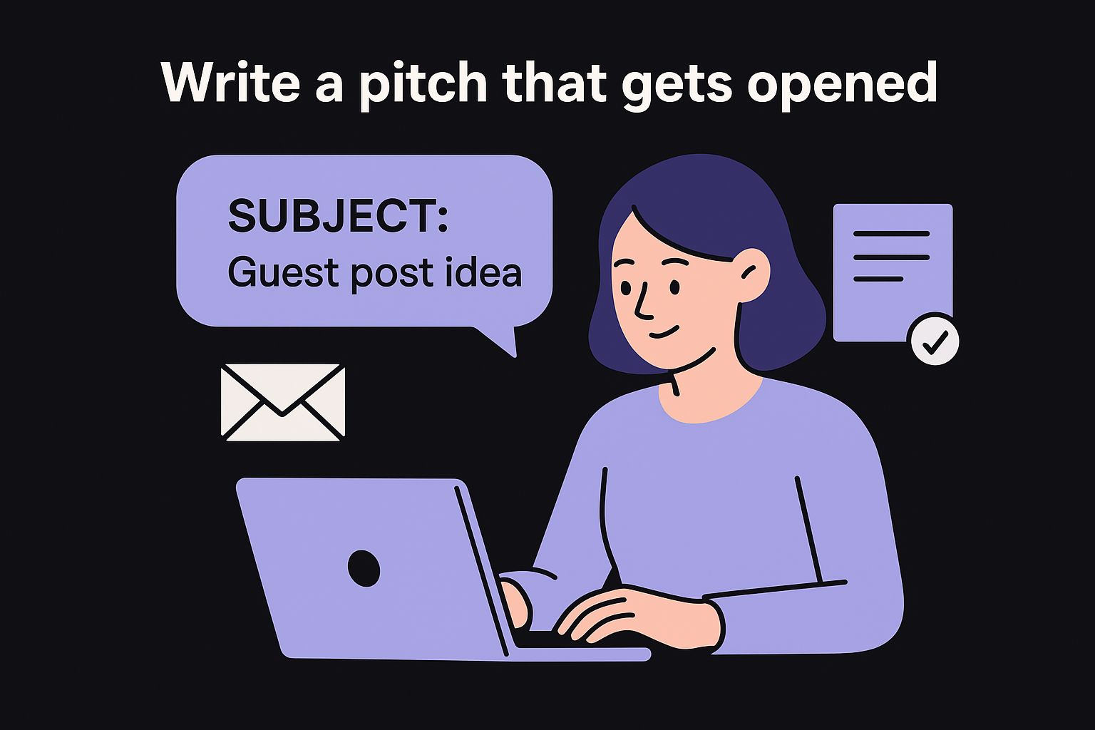 Write a pitch that gets opened