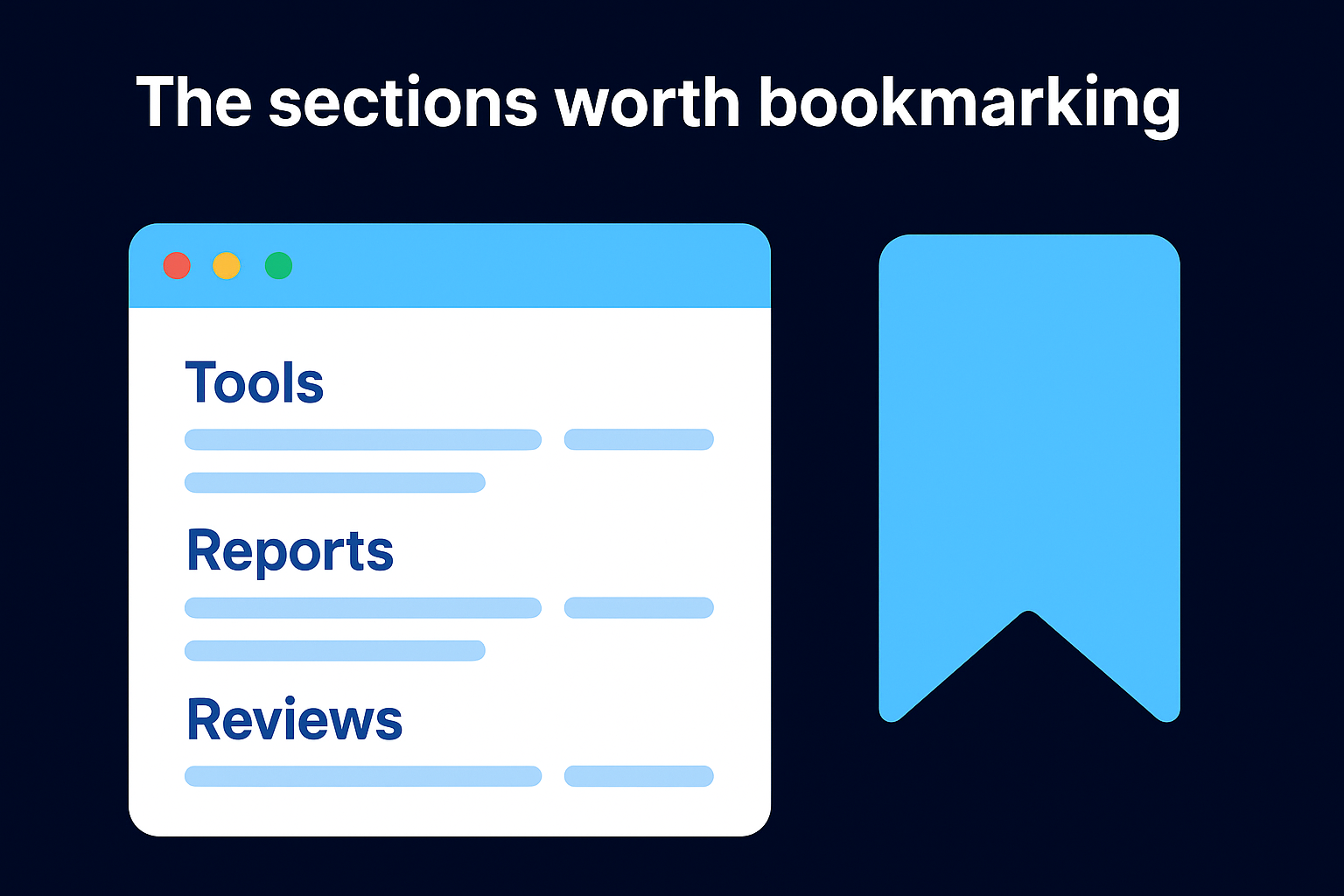 The sections worth bookmarking