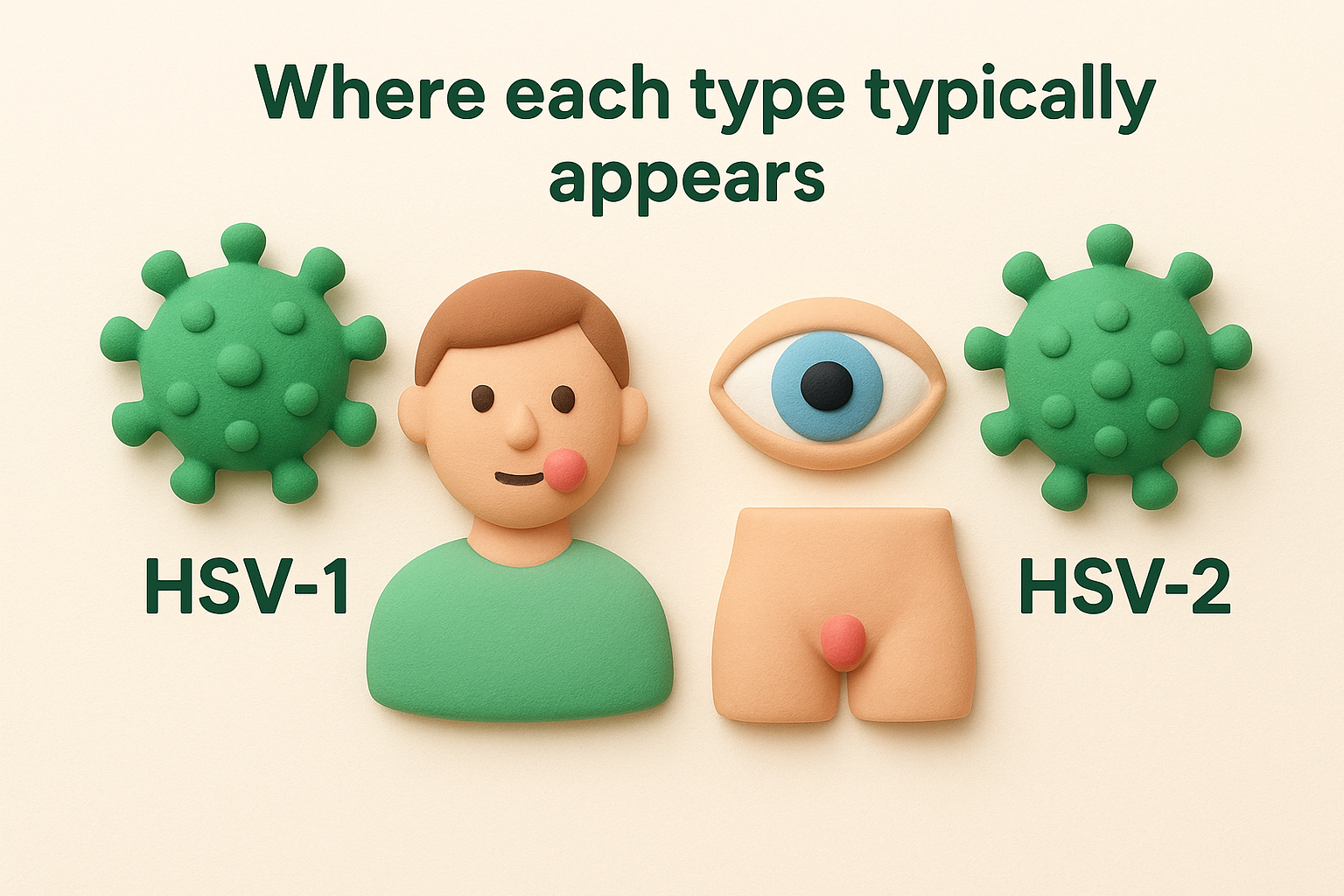 Where each type typically appears