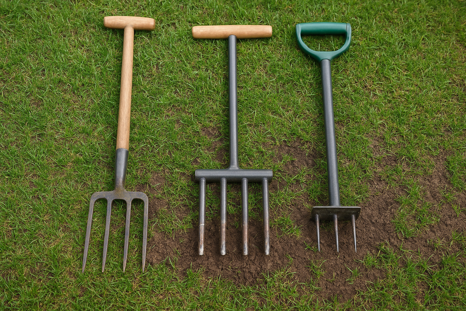Manual aeration tools