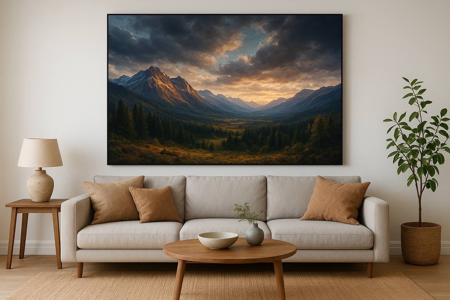3. Epic landscape oversized wall art