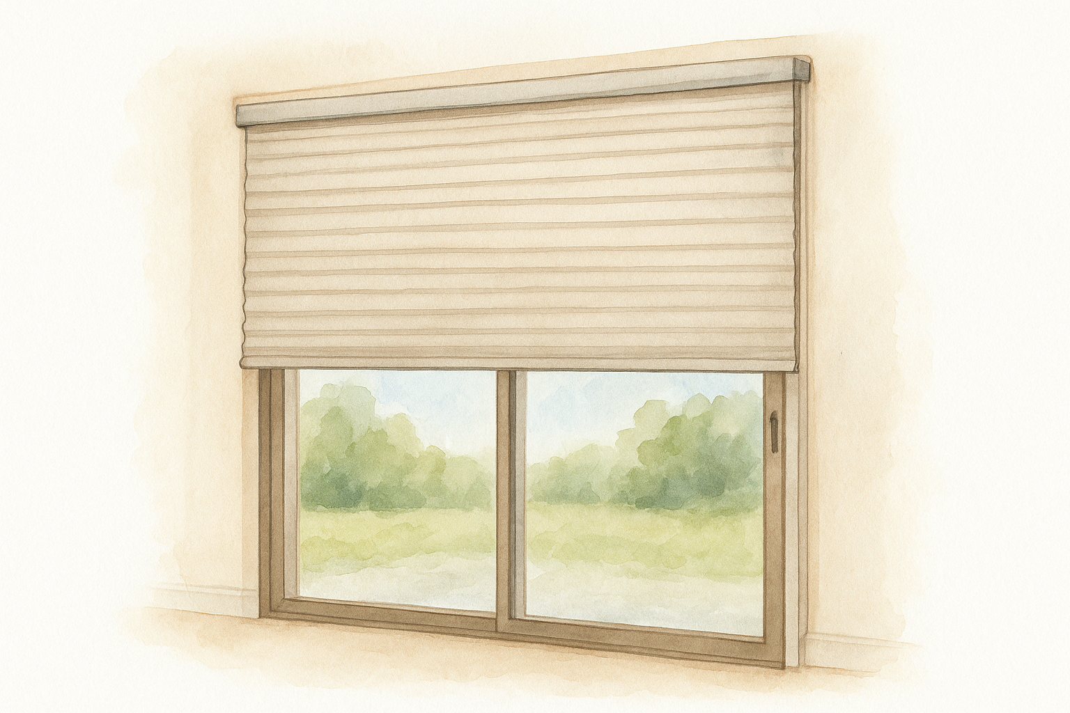3. Motorized cellular shades