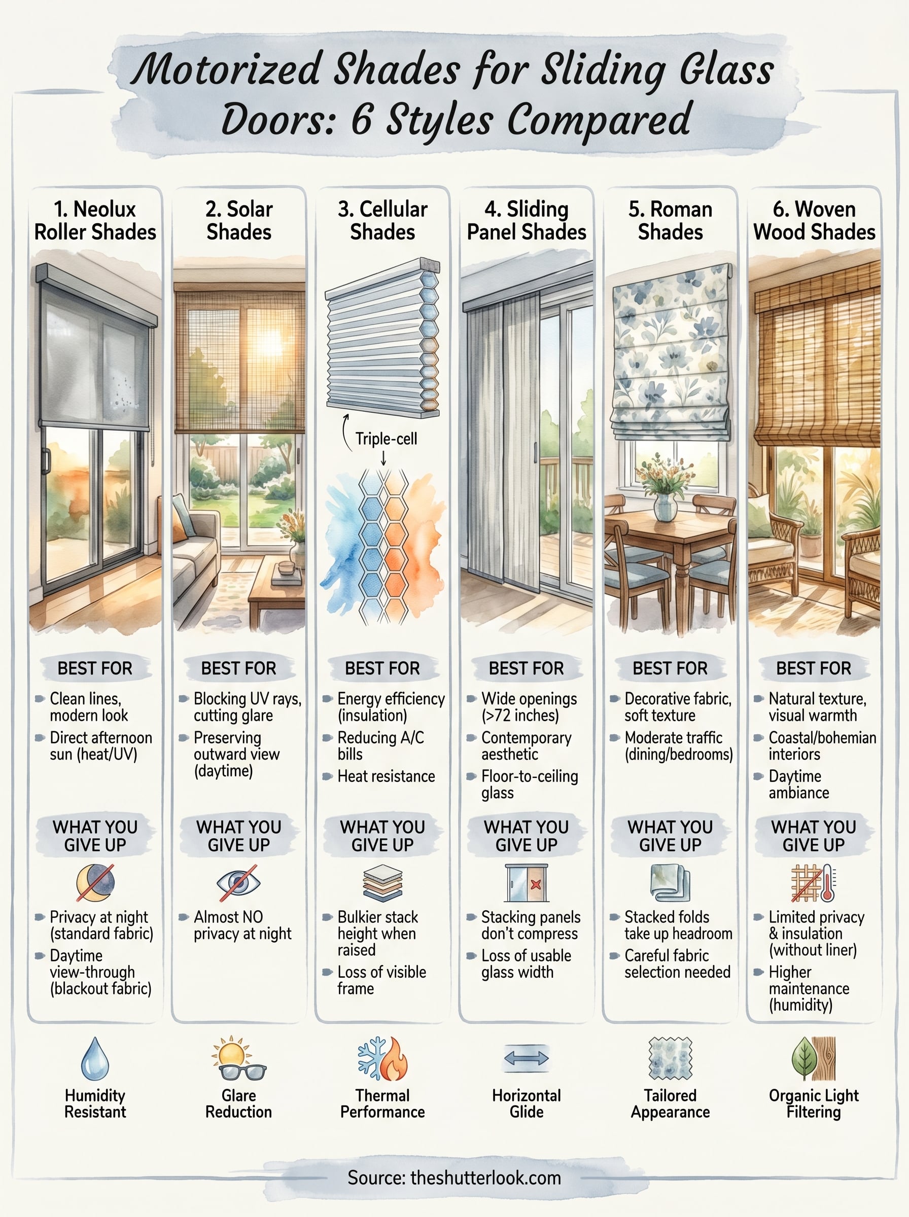 motorized shades for sliding glass doors infographic