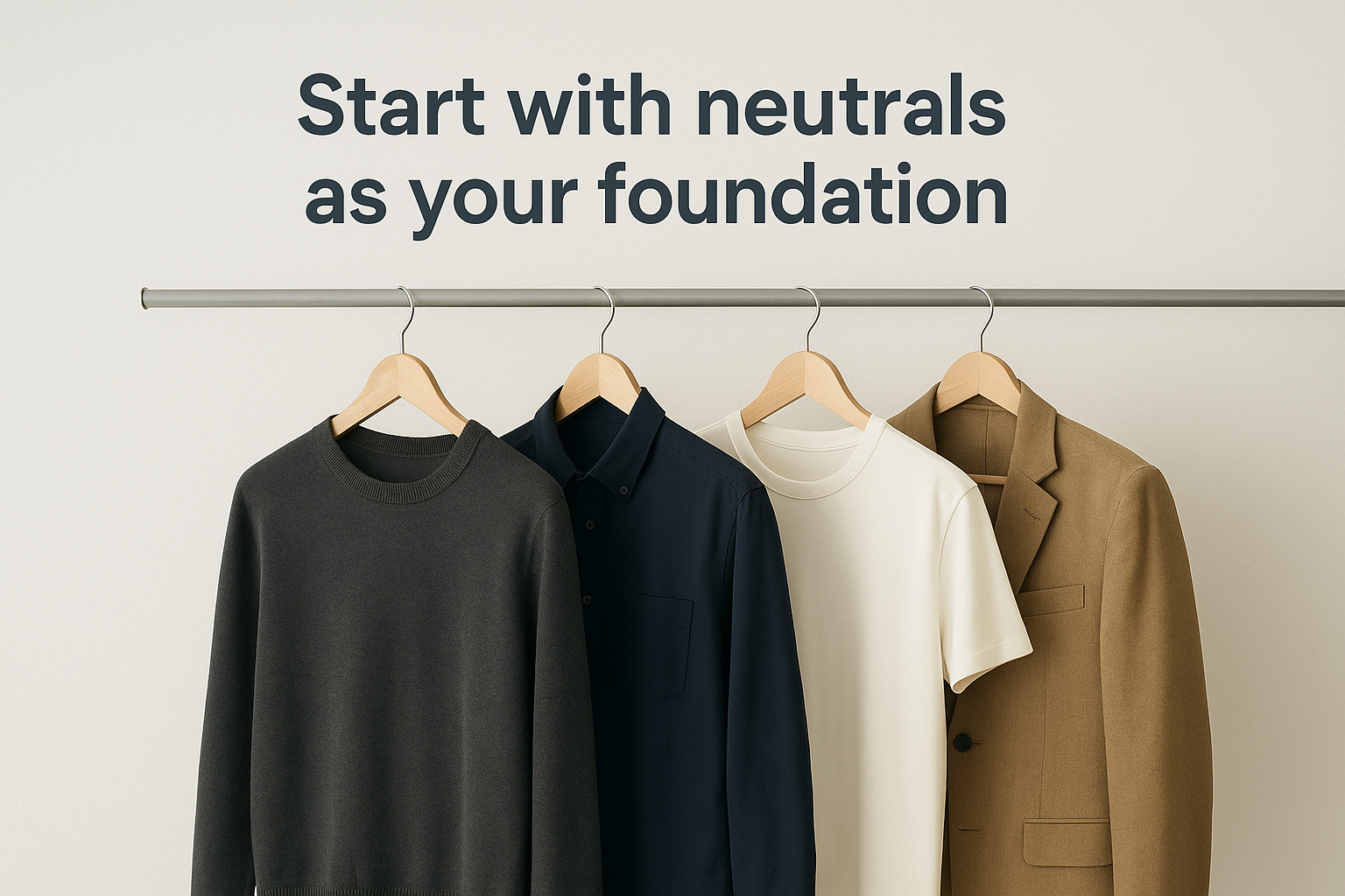 Start with neutrals as your foundation