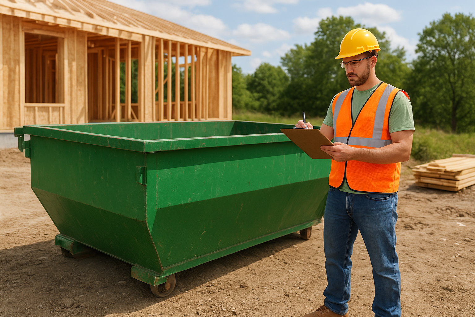 2. Choose the right dumpster size for your job
